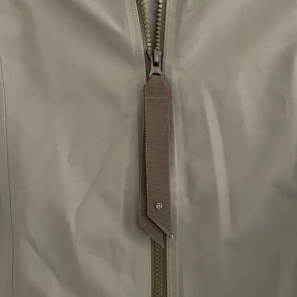 lululemon athletica Olive Green Hooded Long Jacket